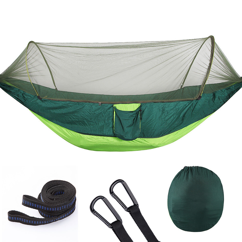 Fully Automatic Quick Opening Hammock With Mosquito Net Outdoor