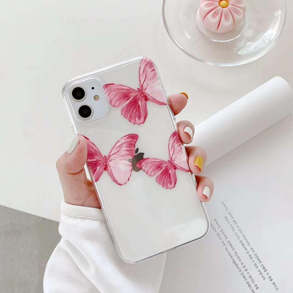 Mobile Phone Case All Inclusive Butterfly TPU Back Cover