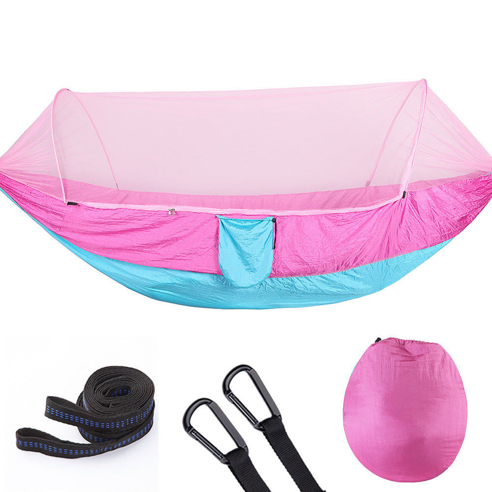 Fully Automatic Quick Opening Hammock With Mosquito Net Outdoor