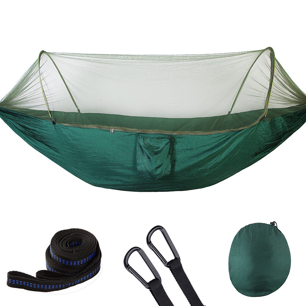 Fully Automatic Quick Opening Hammock With Mosquito Net Outdoor