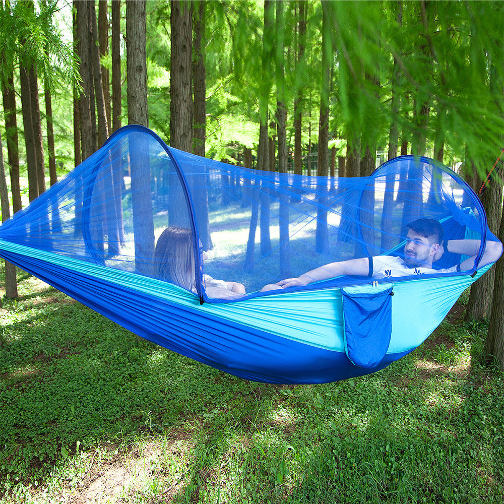 Fully Automatic Quick Opening Hammock With Mosquito Net Outdoor