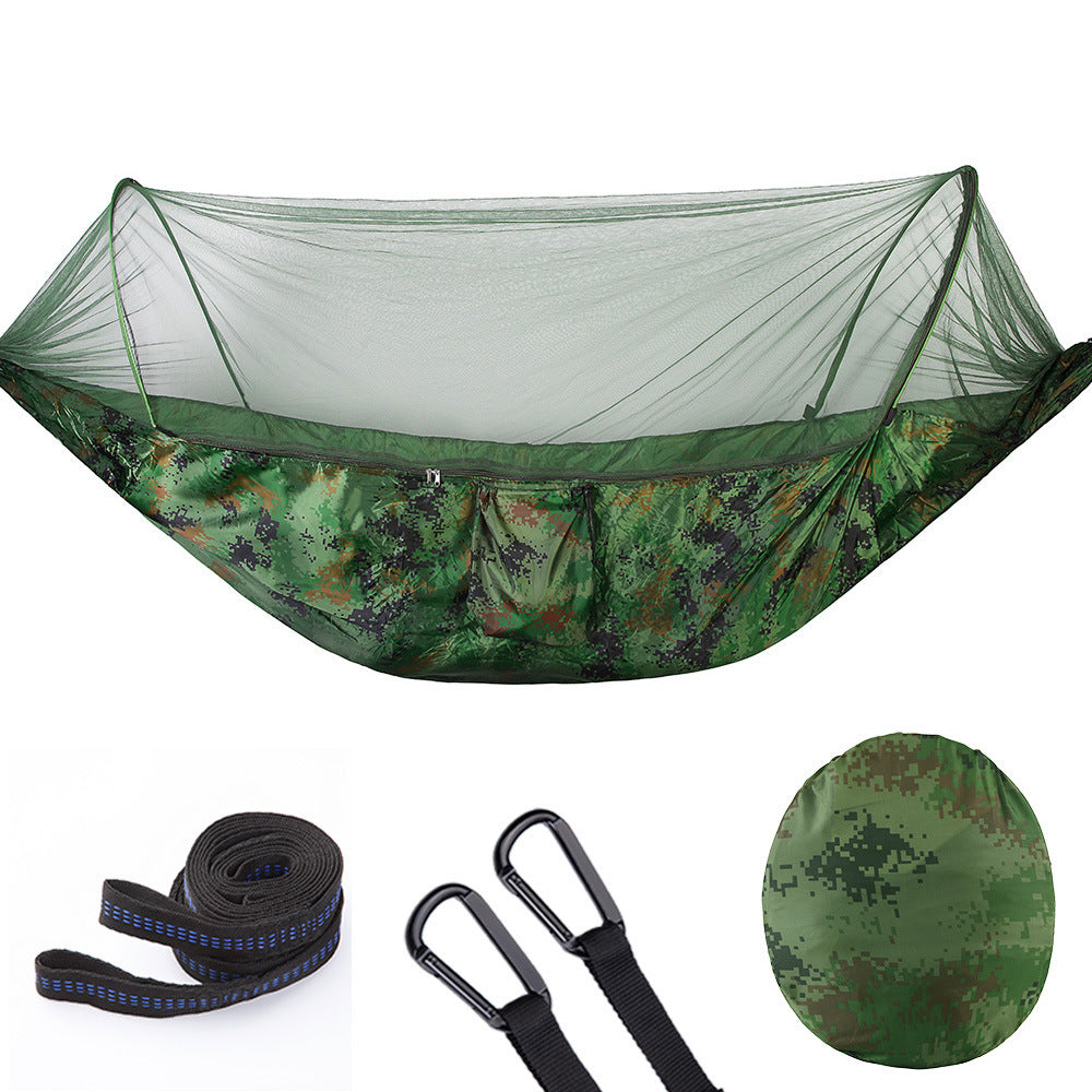 Fully Automatic Quick Opening Hammock With Mosquito Net Outdoor