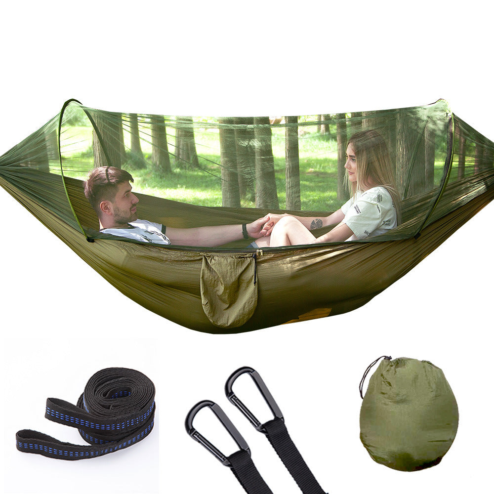 Fully Automatic Quick Opening Hammock With Mosquito Net Outdoor