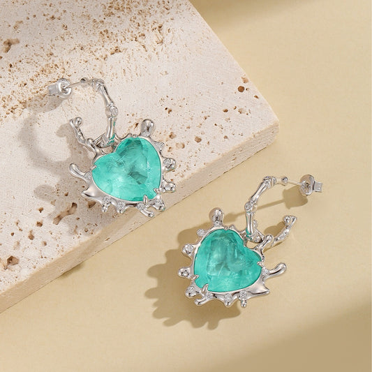 S925 Sterling Silver Love Earrings