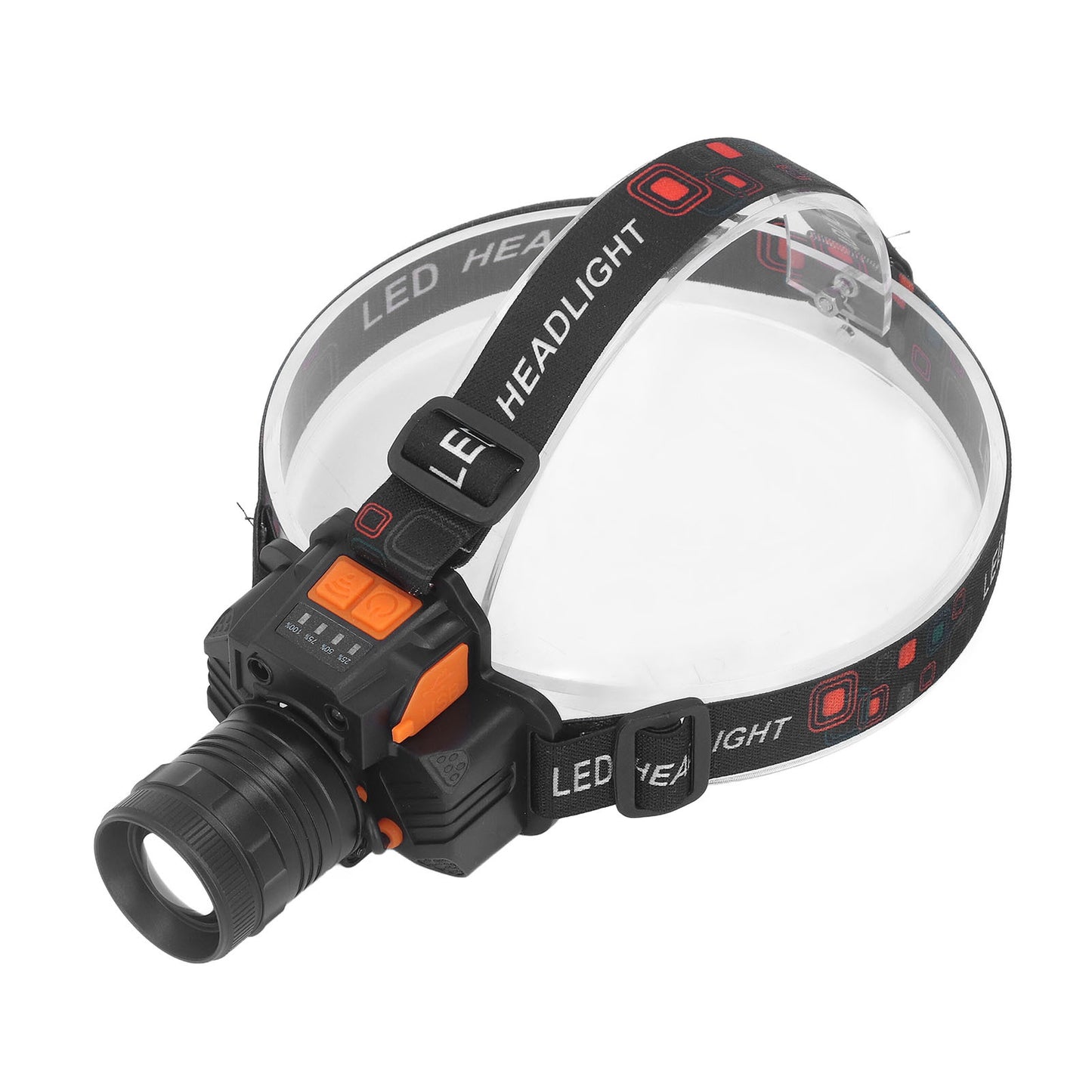 Head Lamp USB Rechargeable 3 Light Modes LED Lens 1500lm Head Flashlight for Emergency Camping Fishing