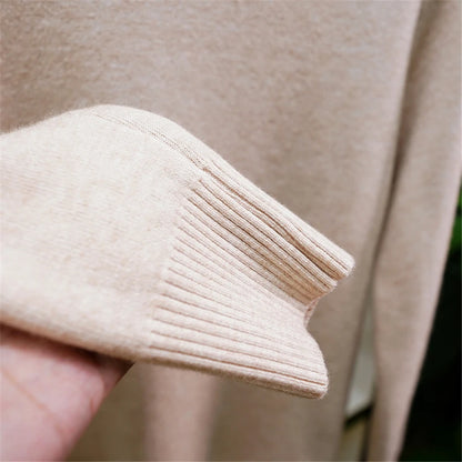 Thicken Velvet Turtleneck Sweater Women Korean Fashion Lined Warm Sueter Knitted Pullover Slim Top Winter Jersey Knitwear Jumper